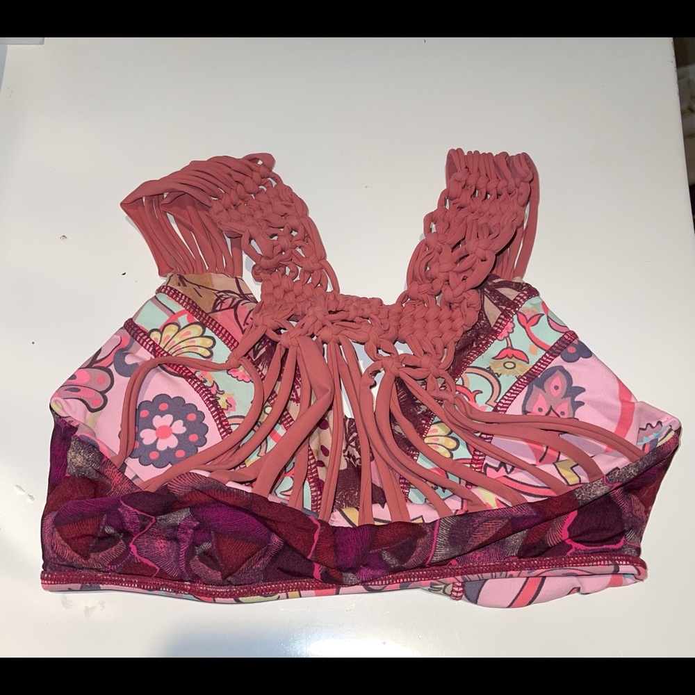 pink reversible swimsuit